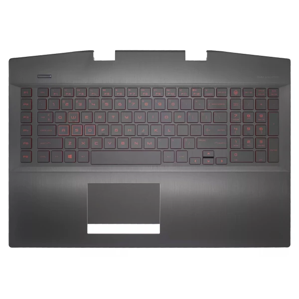 by high quality HP 17-CB, TPN-C144, L61636-001, sarkana aizmugurē apgaismota ASV tastatūra ar plaukstas balstu - big on laptop-keyboard.com