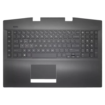 HP 17-CB, TPN-C144, L61636-001, RGB backlit US keyboard with palmrest - big