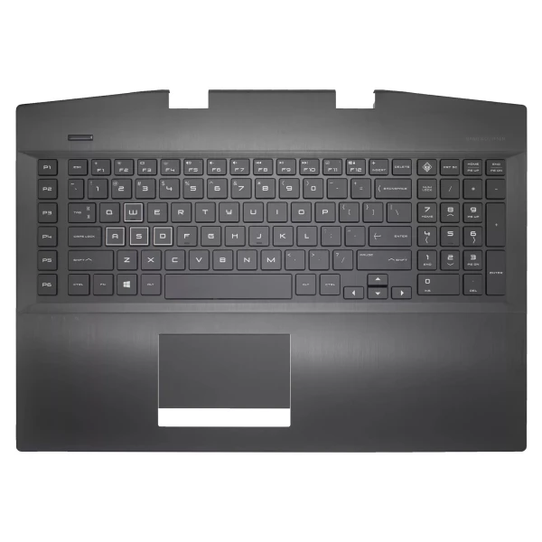 by high quality HP 17-CB, TPN-C144, L61636-001, RGB backlit US keyboard with palmrest - big on laptop-keyboard.com