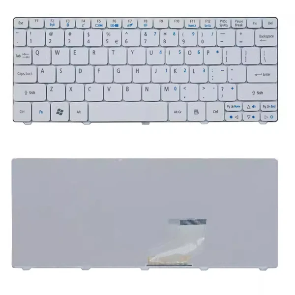 by high quality Acer D270, D255E, D256, D257, D260, ZH9, ZE6, AO521, ZE7, 532 biała klawiatura USA on laptop-keyboard.com