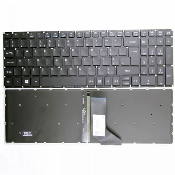 by high qulity Acer E5 573G 553 523 522G 576 A315-53 V3-574G F5-572 E5-573 backlit UK keyboard on laptop-keyboard.com