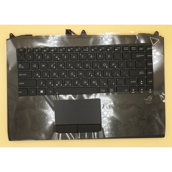 by high quality Asus G46 G46V G46VW 90R-NMM1K1B80Y black backlit Hebrew HB keyboard palmrest on laptop-keyboard.com
