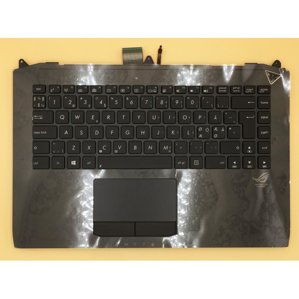 by high quality Asus G46 G46V G46VW 90R-NMM1K1F80Y negru Iluminat din spate Norwegian NE reposa-palma pentru tastatură on laptop-keyboard.com