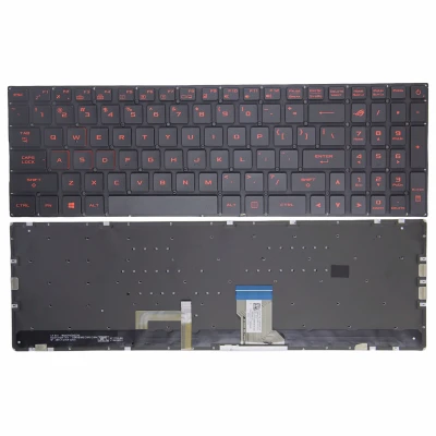 Asus GL502 GL702 S5VS S7VT FX502 FX60VM ZX60V G502VM merah RGB backlit US keyboard