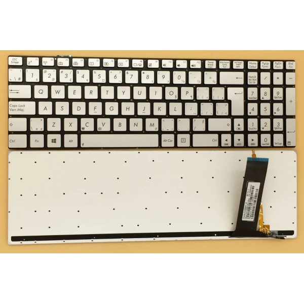 by high quality Asus N550 U500 Q550L N750 N550J N56V N76V ασημένιο πίσω φωτισμένο Καναδικό γαλλικό πληκτρολόγιο CF on laptop-keyboard.com
