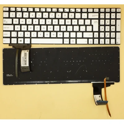 Asus N551 N552 N752 G551 GL551 N751 silver backlit Czech CZ keyboard 9Z.N8BBC.P13