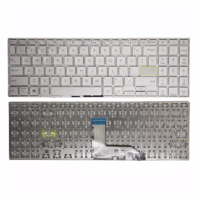 Asus VivoBook X513 M513 E510 V5050 V5100E M5100 K513 FL8800 zilveren US toetsenbord