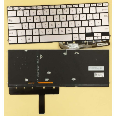 Asus UX490UA UX490 gray backlit UK keyboard 0KNB0-D633UK00