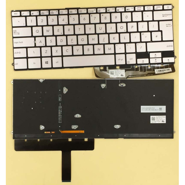 by high qulity Asus UX490UA UX490 gray backlit UK keyboard 0KNB0-D633UK00 on laptop-keyboard.com