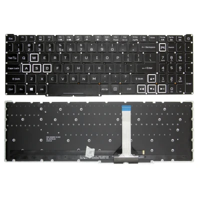 Acer Nitro 5 AN517-42 AN517-55 trắng từ slim ngược lại bàn phím chúng ta