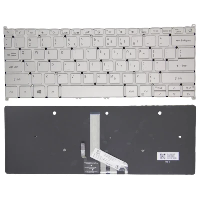 Acer Swift 5 SF514-55T SF514-55GT SF514-55TA SF515-51T ανάποδο πληκτρολόγιο ΗΠΑ ασημί