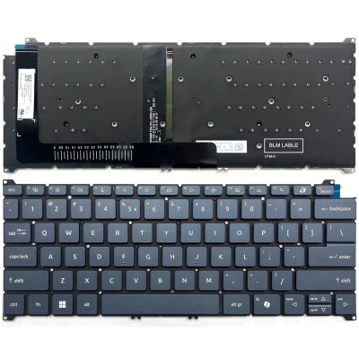 Acer Swift N24C3, N24C9, N24C10, ASV zilā tastatūra AI