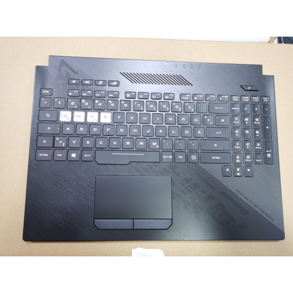 by high quality Asus GL504GM RGB Iluminat din spate German DE reposa-palma pentru tastatură 90NR00K2-R31GE0 on laptop-keyboard.com