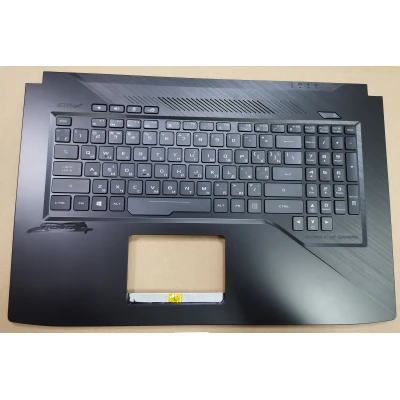 Asus GL703GE RGB backlit Russian RU UA keyboard palmrest 90NR00D2-R30UA0 90NR00D1-R30UA0