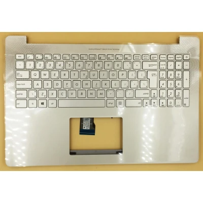 Asus N501 silver backlit Slovak SK keyboard palmrest 90NB0871-R31SK0