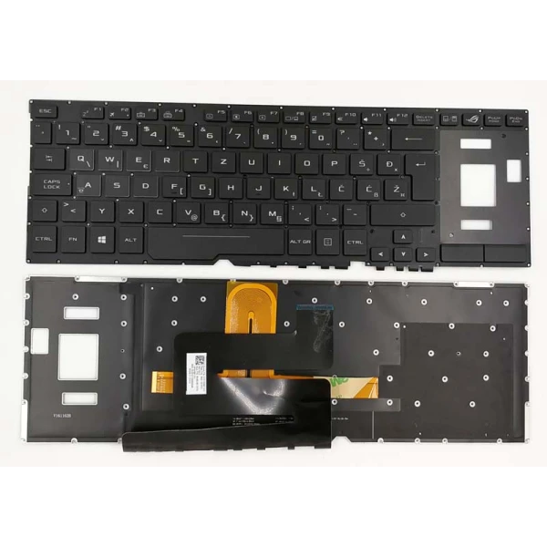 by high quality ASUS ROG GX501 GX531 GM531 backlit Slovenian SA keyboard original 0KNB0-6617WB00 on laptop-keyboard.com