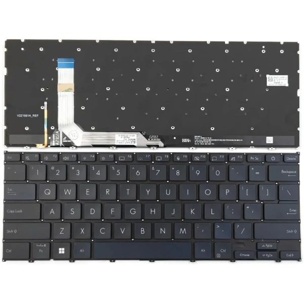 by high quality Asus ZenBook 14 Flip UX3404, UP3404, UP3404VA, UP3404VC, backlit US keyboard black on laptop-keyboard.com