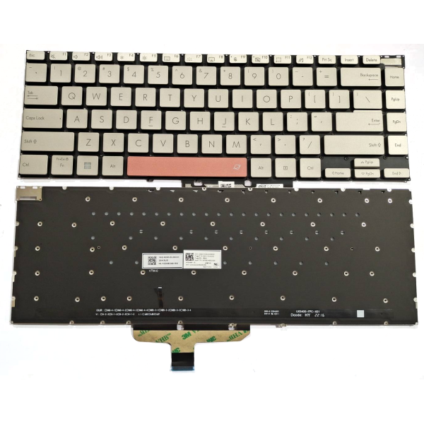 by high qulity Asus Zenbook 14X UX5401ZA UX5401ZAS backlit US keyboard Titanium on laptop-keyboard.com