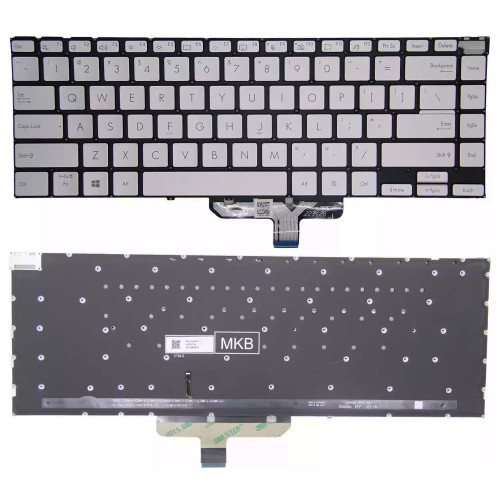 Asus Zenbook 14X UM5401Q UM5401QA backlit US keyboard silver