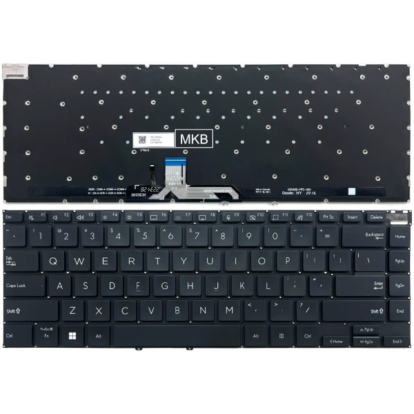 by high qulity Asus Zenbook 14X UM5401Q UM5401QA black backlit US keyboard on laptop-keyboard.com