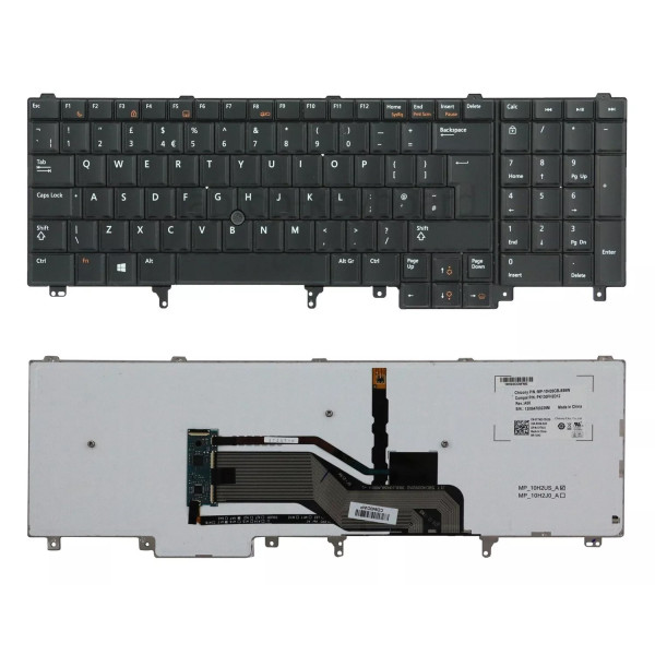 by high qulity Dell E6520 E5520 M4600 M6600 E5530 E6530 M4700 M6700 P21F trackpoint UK keyboard on laptop-keyboard.com