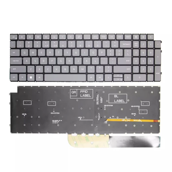 by high quality Dell Inspiron 3511 3515 5510 551518 7510 3510 xám ngược lại bàn phím Mỹ on laptop-keyboard.com
