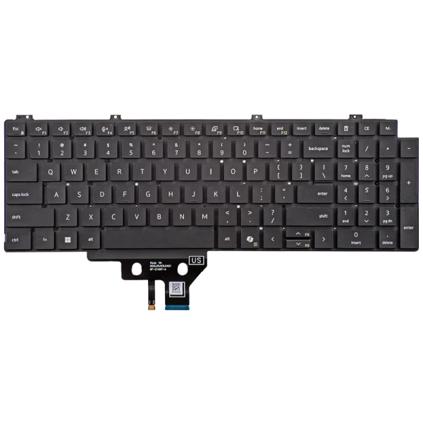 by high quality DELL Pro Precision 5 16S PW516260 PW516265 backlit US keyboard black on laptop-keyboard.com
