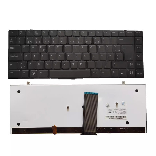 by high qulity Dell Studio XPS 13 1340 1640 1645 1647 backlit Danish DM keyboard on laptop-keyboard.com