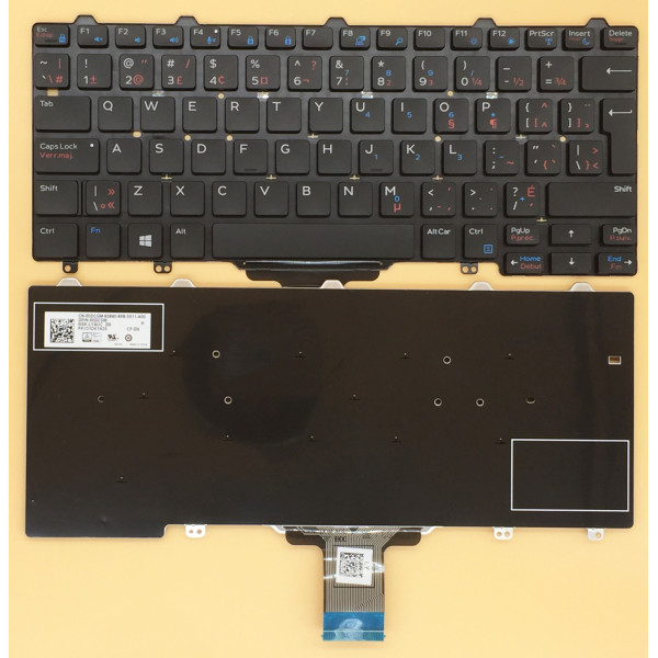 by high qulity Dell XPS 12 9250 E7270 E5270 E5250 E7250 E7275 3150 3160 Canadian French CF keyboard on laptop-keyboard.com
