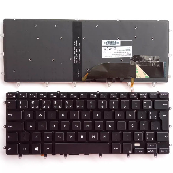 by high qulity Dell XPS 15-9550 9560 9570 7558 7568 7590 P56F M5510 backlit Brazilian BR keyboard on laptop-keyboard.com