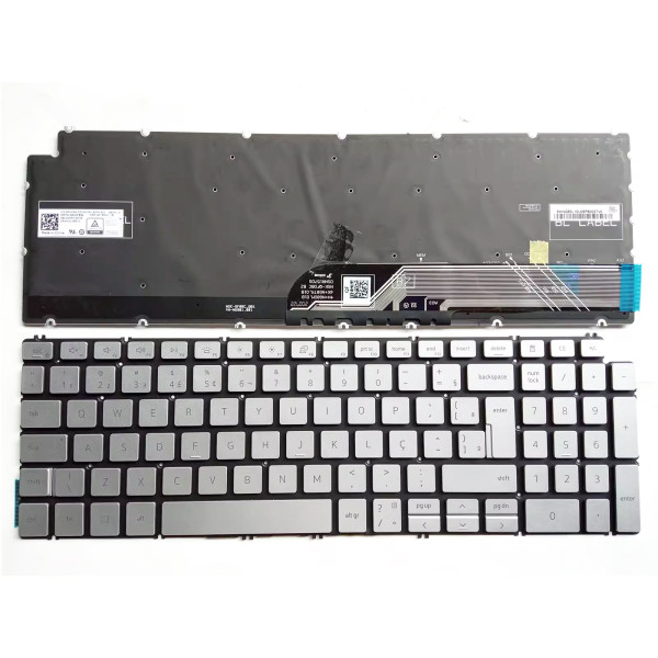 by high qulity Dell Inspiron 15-7506 7590 7591 7791 7506 2in1 silver backlit Brazilian BR keyboard on laptop-keyboard.com