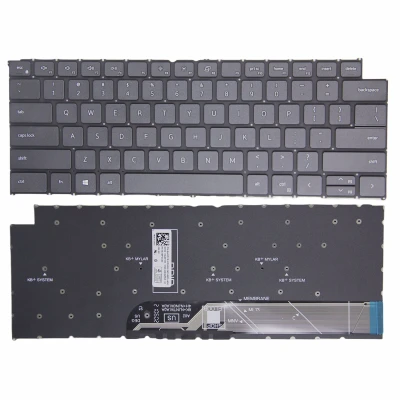 Dell Latitude 3320 3330 3420 3430, Inspiron 7415 7420 7425 2-in-1 melna ASV klaviatūra