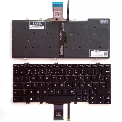 Dell Latitude 5300 2-in-1 5310 7300 backlit Brazilian BR keyboard