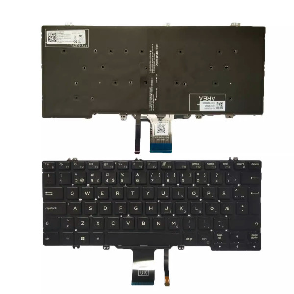 by high qulity Dell Latitude E7300 E5300 7300 5300 backlit Norwegian NE keyboard on laptop-keyboard.com