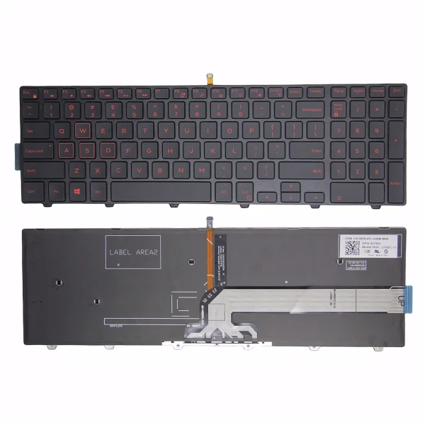 by high quality Dell Vostro 15 3546 3549 3558 3559 3561 3562 3565 3568 3572 3578 red backlit US keyboard original on laptop-keyboard.com