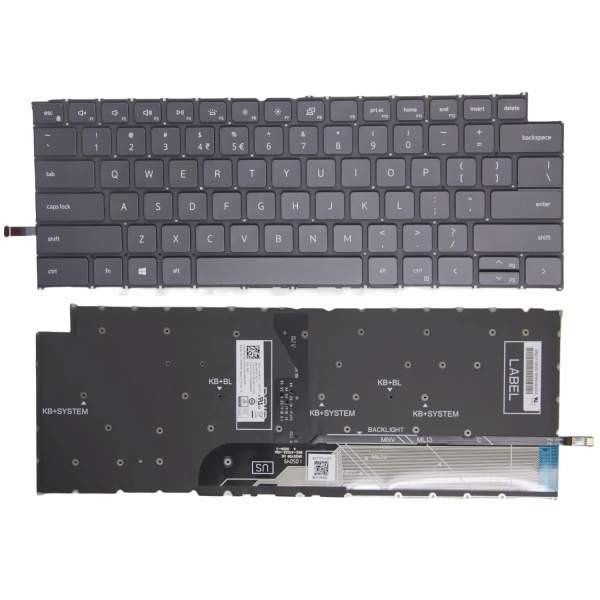 by high quality Dell Inspiron 5410 5415 5418 5420 5425, Vostro 13 5310 5320 5410 5415 melna atpakaļskata ASV tastatūras oriģināls on laptop-keyboard.com