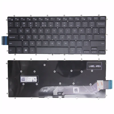 Dell P58F P58F001 black US keyboard