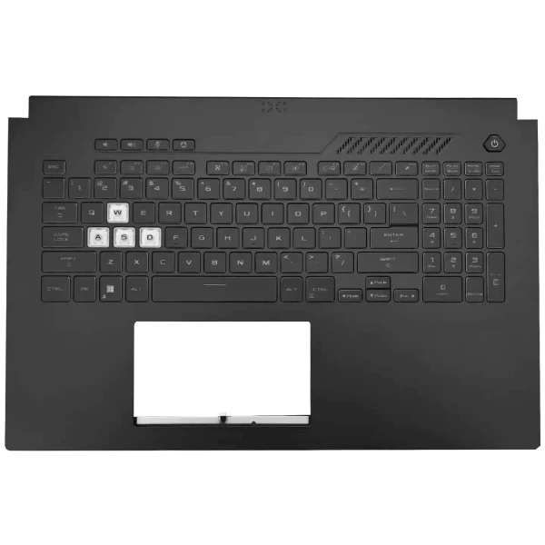 by high quality ASUS TUF Gaming FX707 FA707 RGB backlit US keyboard palmrest single Air Outlet Vents white on laptop-keyboard.com