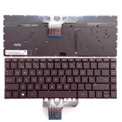HP 13-W 13-AN TPN-I128 W133 W136 Q178 Q199 Q214 black backlit Portuguese PO keyboard