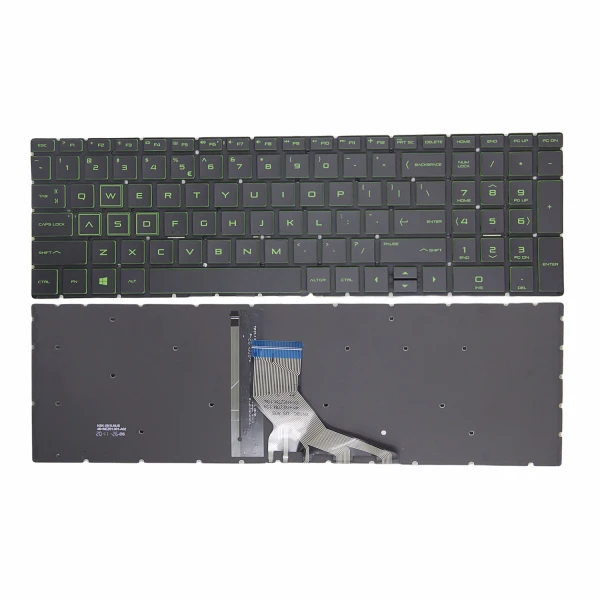 by high quality HP 15-DA 15T-DA 15-DB 15G-DB 15T-DB 15Z-DB green Iluminat din spate US tastatură on laptop-keyboard.com