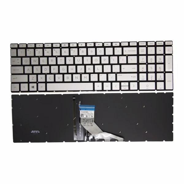 by high quality HP 15-DX 15-DS 15-DR 15-CS 15-DW 15T-DW ασημένιο πίσω φωτισμένο πληκτρολόγιο ΗΠΑ on laptop-keyboard.com