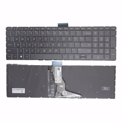 HP 15-EF 15Q-DY 15-BR 15S-ER 15S-FR 15S-EQ 15S-FQ melnā kristāla keycap backlit ASV tastatūra