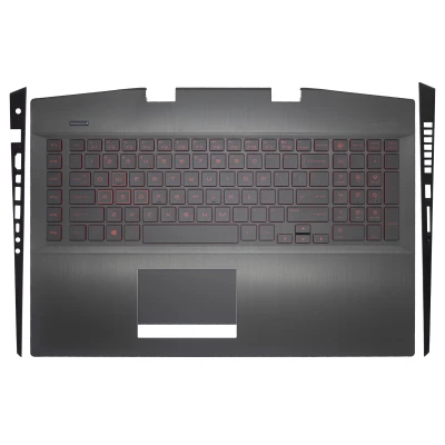 HP 17-CB, TPN-C144, L61636-001, red backlit US keyboard with palmrest - small
