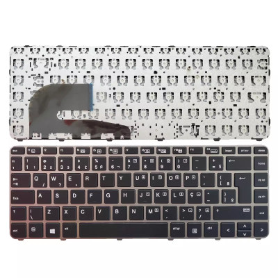 HP 840 G4 745 G4 745 G3 840 G3 silver frame Brazilian BR keyboard