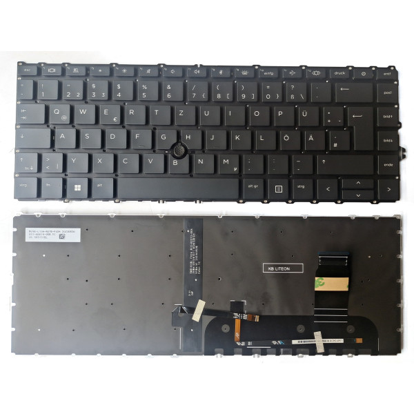 by high quality HP 840 G7 G8 745 845 G7 G8 Zbook Firefly 14 G7 G8 Iluminat din spate DE German tastatură on laptop-keyboard.com