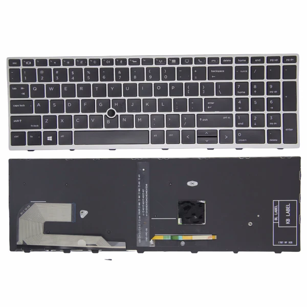 by high quality HP EliteBook 855 850 G5 G6 750 755 G5 Zbook 15U G5 G6 ar ASV taustiņinstrumentu ar celiņu aizmugures punktu on laptop-keyboard.com
