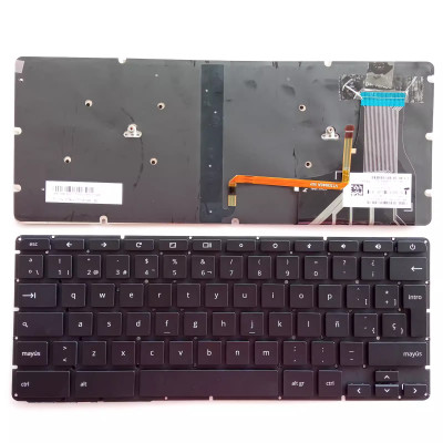 HP Chromebook 13 G1 backlit Spanish SP keyboard