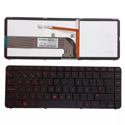 HP DV4-3000 DV4-4000 dv4t-4000 red Spanish SP keyboard