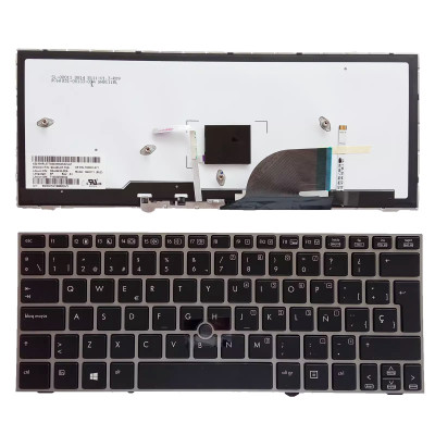 HP EliteBook 2170 2170P SG-4930-2EA silver trackpoint backlit Spanish SP keyboard