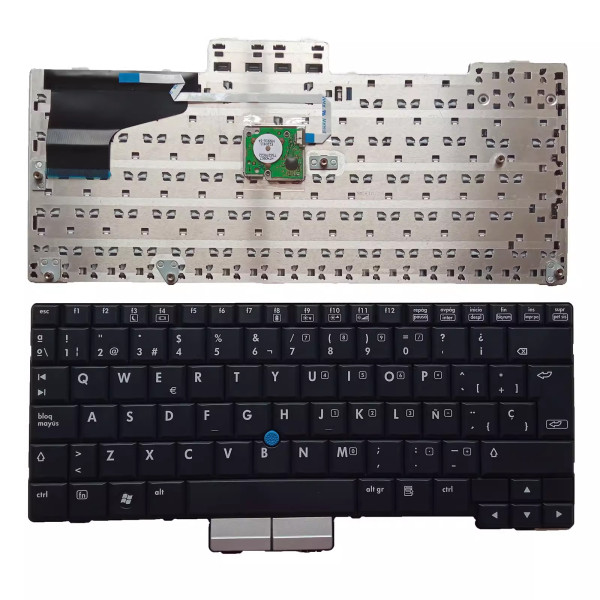 by high qulity HP EliteBook 2710 2710p 2730 2730p black Spanish SP keyboard on laptop-keyboard.com